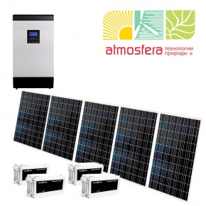 Автономная солнечная электростанция 1 кВт